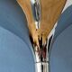 Space Age Guzzini Mid Century floor lamp with white acrylic shade