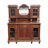 Louis XVI two-part sideboard in carved walnut