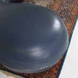 Leather pouf by Lowie Vermeersch for Durlet
