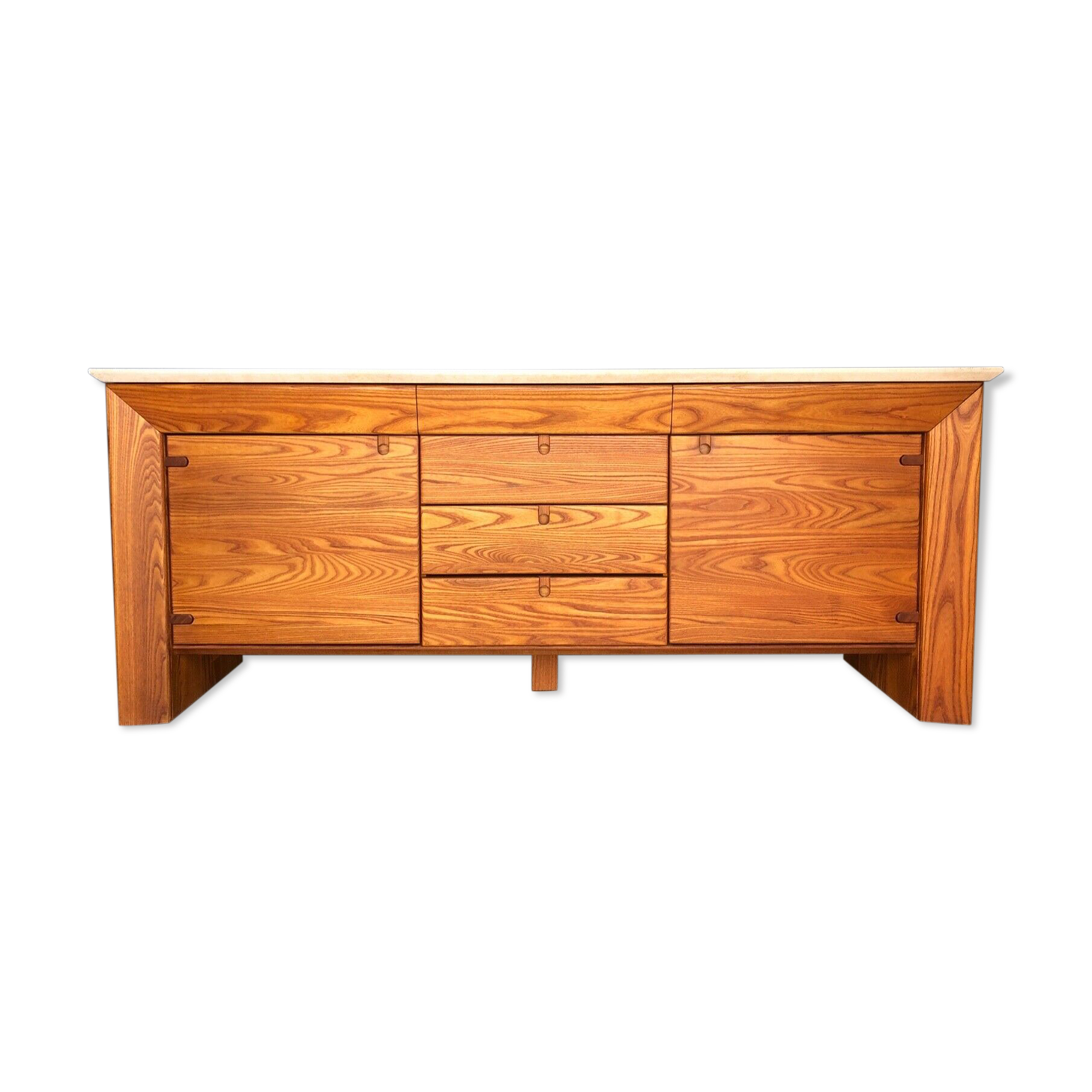 Sideboard seltz casaligne 3 drawers 2 doors granite casa