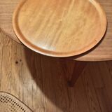 Plateau en cristal décoré en relief de cygnes