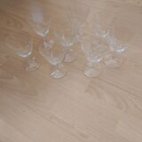 Set of 8 crystal glasses