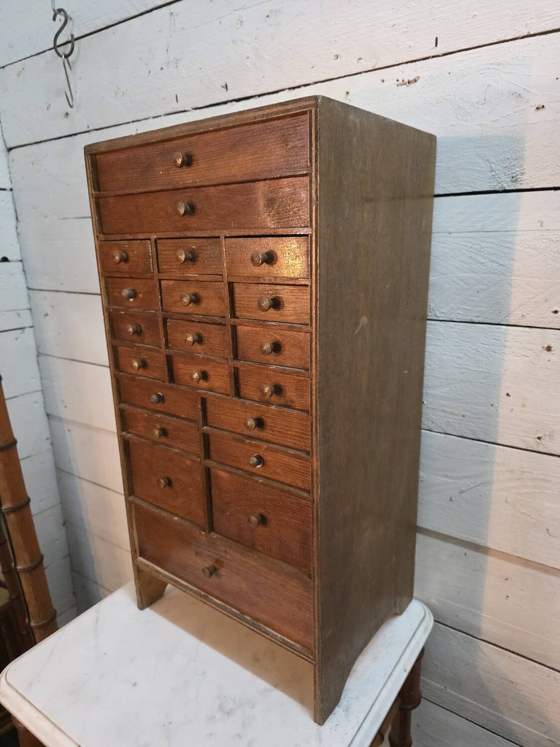 Watchmaker's workshop cabinet with drawers