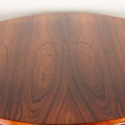 Danish round rosewood coffee table model 283 by Johannes Andersen.