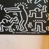 Tableau "ardoise" Keith Haring "the estate" 1983 édition Villac