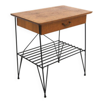 Scandinavian "stringbord" side table, Sweden, 1950