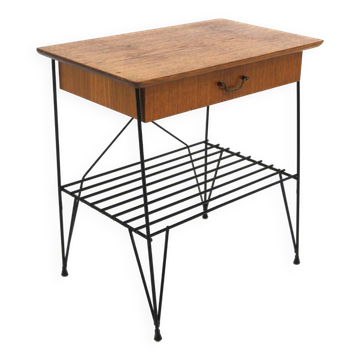 Scandinavian "stringbord" side table, Sweden, 1950