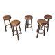 Vintage tree trunk bar stools, 1970s