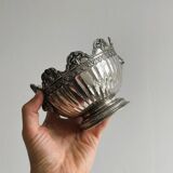 Shiny silver metal cup