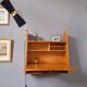 Wall-mounted oak desk from the 1950s.