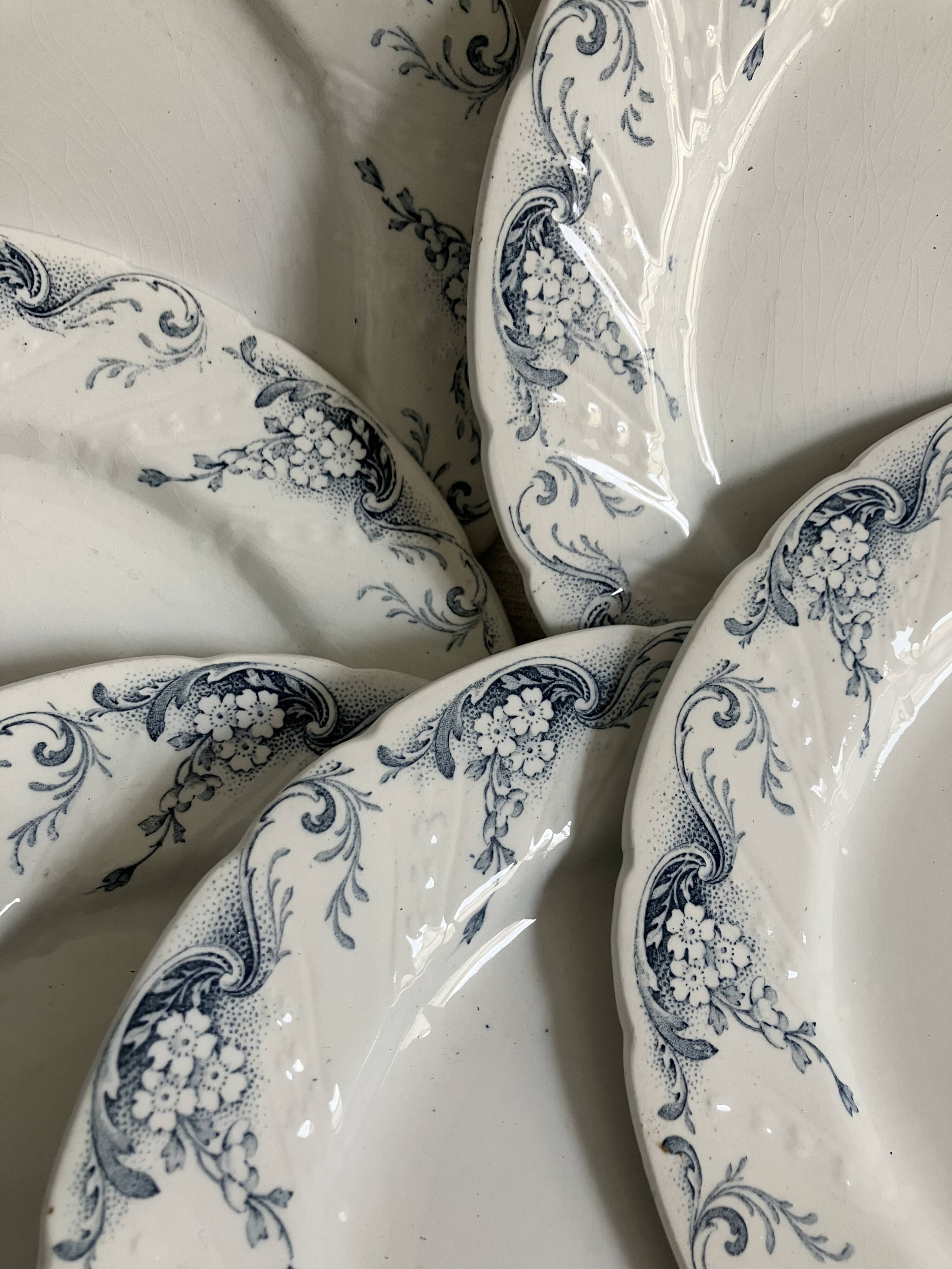 6 flat plates - Luneville KG - Angèle Service