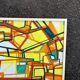 Abstract Cubist Table - Oil on Canvas Signed B. Géral