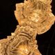 Pair of Space Age lamps from the 70s – Made in Italy – sculpted glass –