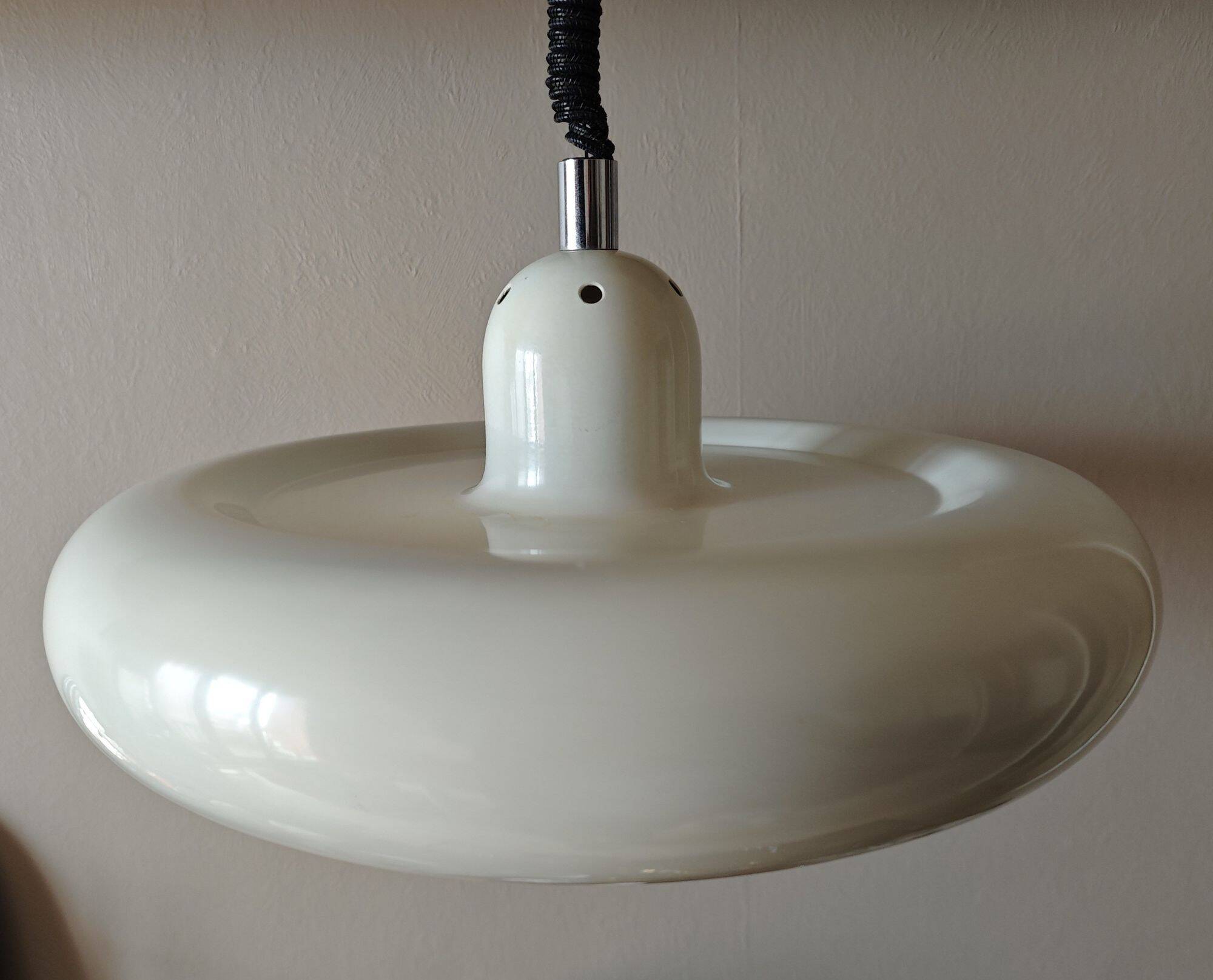 Space Age pendant lamp, Italian design - Enrico Furio Dominici - 1950s/1960s