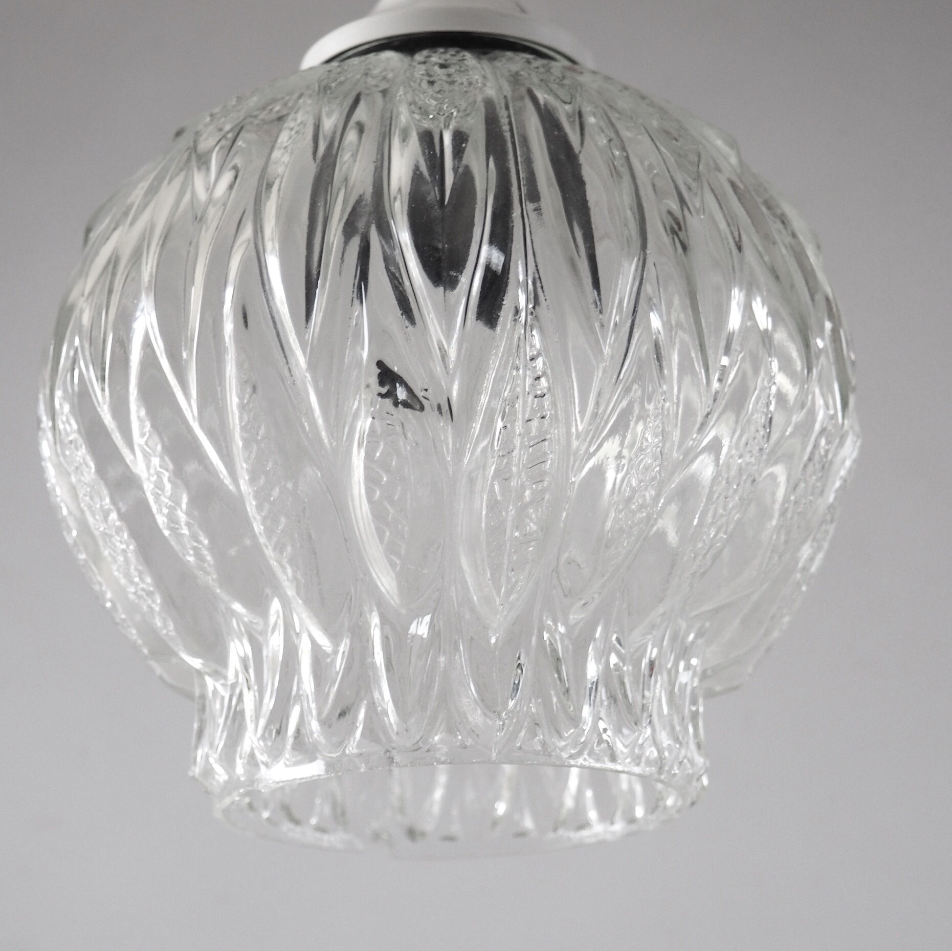 Vintage glass pendant lamp