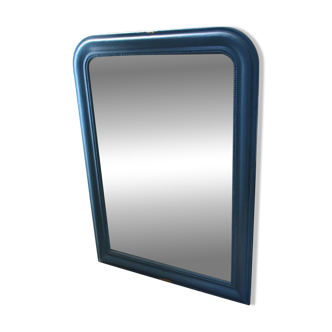 Miroir ancien Louis Philippe bleu