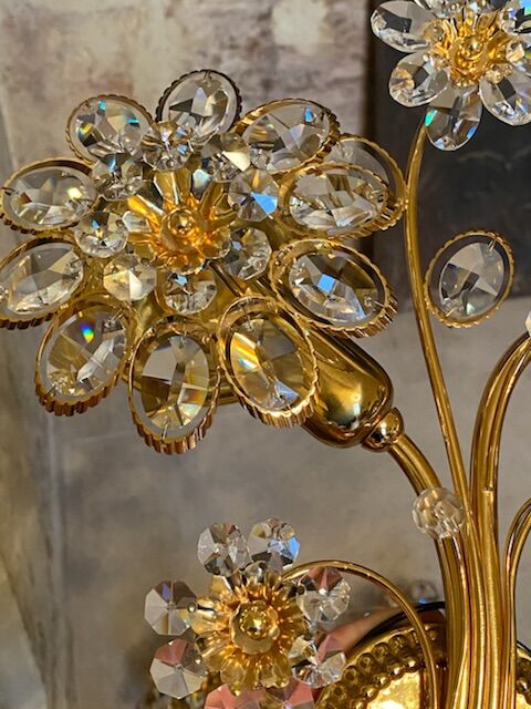 Pair of Palwa flower sconces