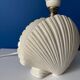 Vintage ceramic shell lamp base - Cream white - Bo style