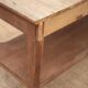 Antique oak kitchen table, office or work table, wooden furniture, decor, 19th century.