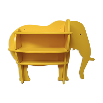 Bibliothèque bois éléphant Habitat 1980