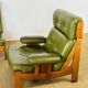 Vintage Scandinavian leather sofa from the 1960s.