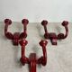 Art Deco ceramic wall lights, adjustable arms