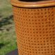 Vintage wicker and cane umbrella stand