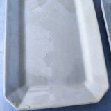 2 plats anciens, en faïence, un Gien