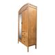 Parisian hotel wardrobe in solid raw oak, 1920.