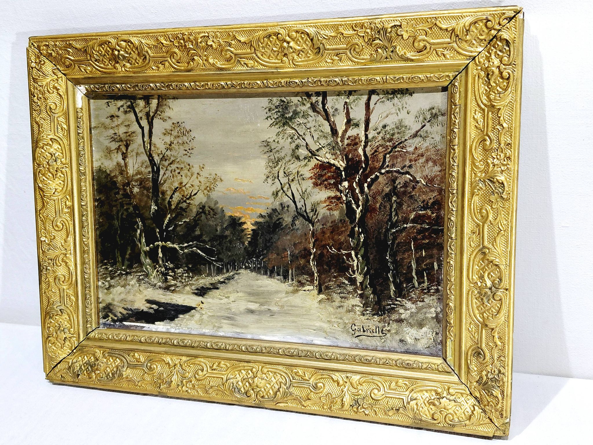 Gabrielle - Oil on Canvas "Snowy Forest"