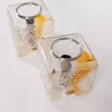 Paire d'appliques vintage années 70 design toni zuccheri pour veart