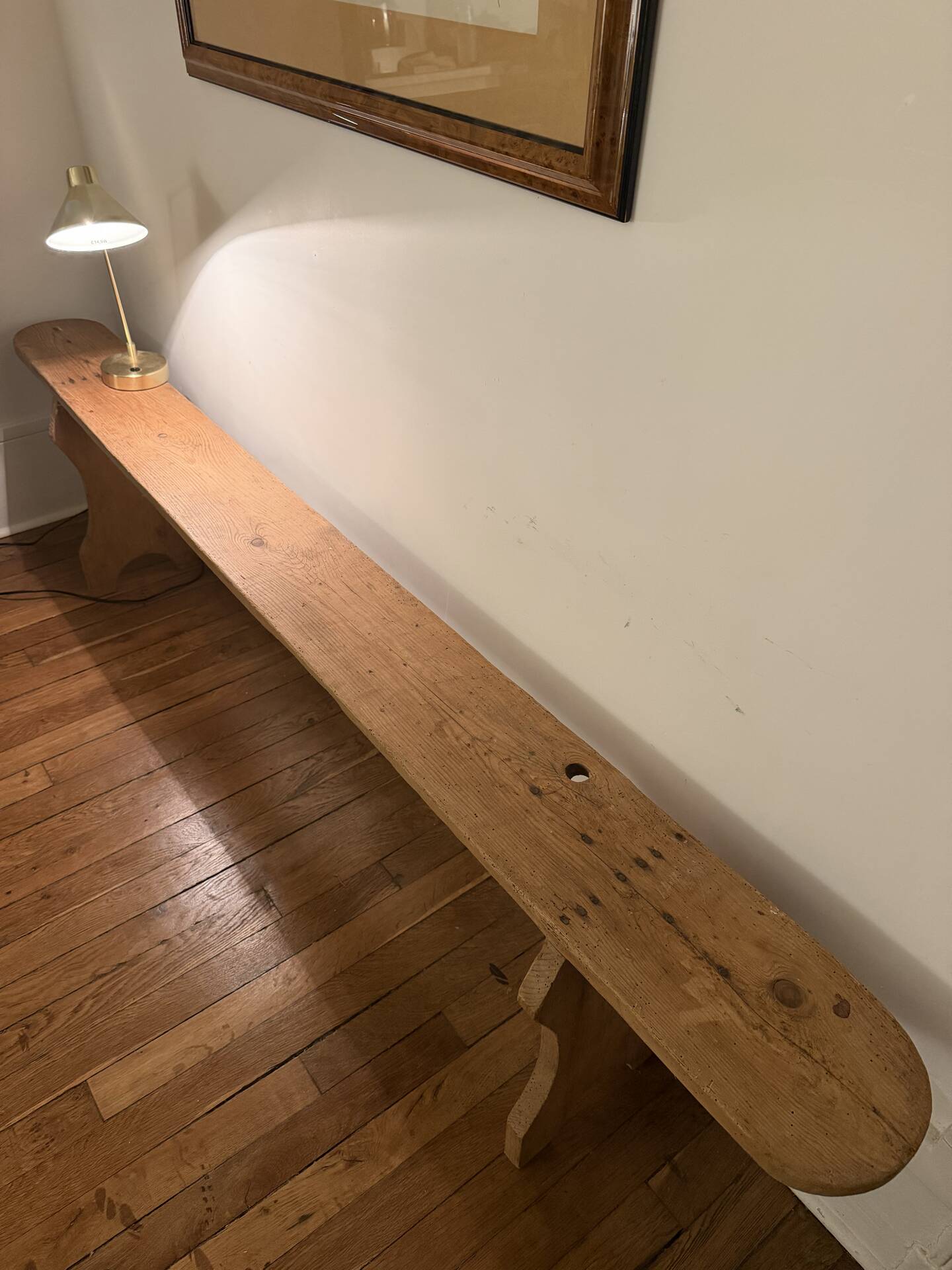 Banc de ferme en bois massif 