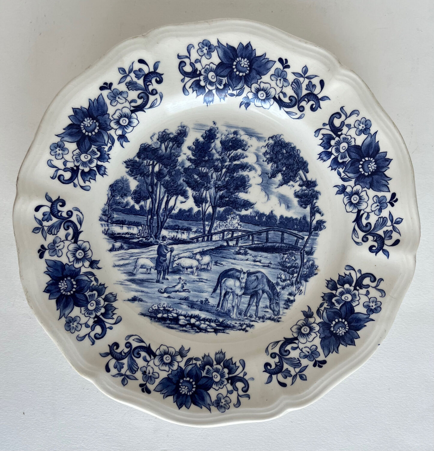 5 assiettes à dessert Derby Sarreguemines