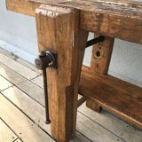 Etabli de menuisier chêne 250cm, début XX