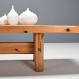 Large Bench/Table in Solid Pine by Architects Friis & Moltke Nielsen, 1978