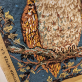Vintage tapestry "The watchman" with cross stitch. In perfect condition.