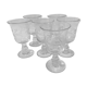 Set de 6 verres gravés soufflés