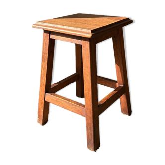 vintage solid wood stool