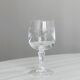 Set of 6 chiseled crystal liqueur glasses