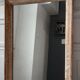 Mirror to be placed or hung in gilded wood