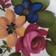 6 vintage deep plates, floral pattern