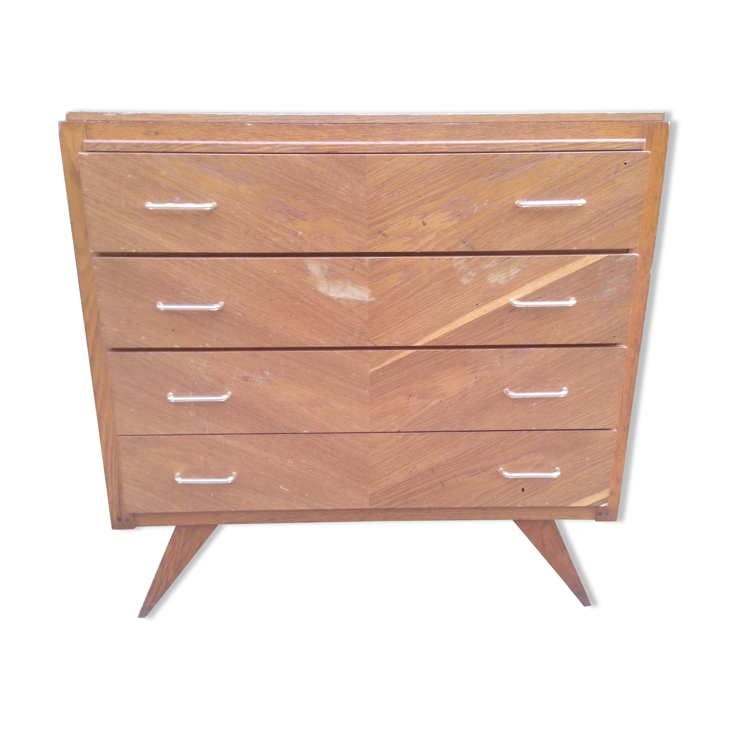 Commode vintage pieds compas