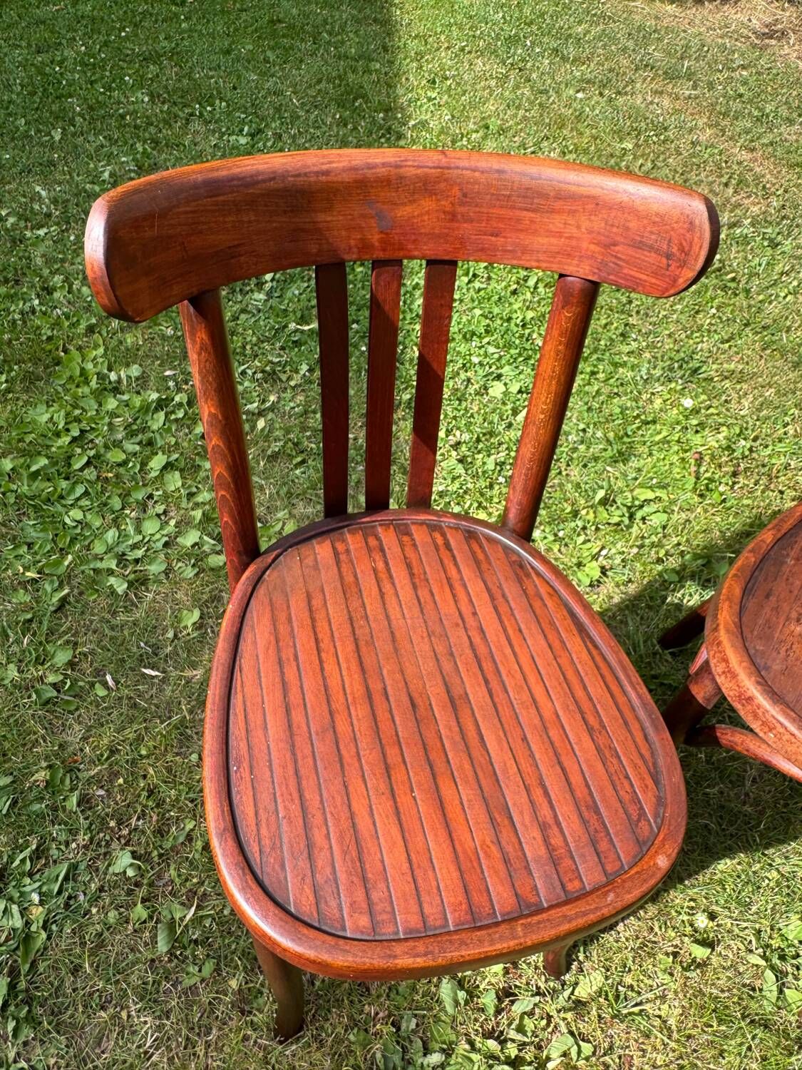 Set of 6 Thonet and Fishel bistro chairs, early 20th century