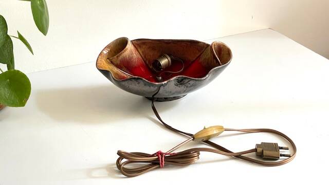 Lampe coquillage vallauris vintage
