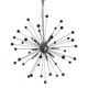 Contemporary Blue “Star” Murano Glass Sputnik Chandelier