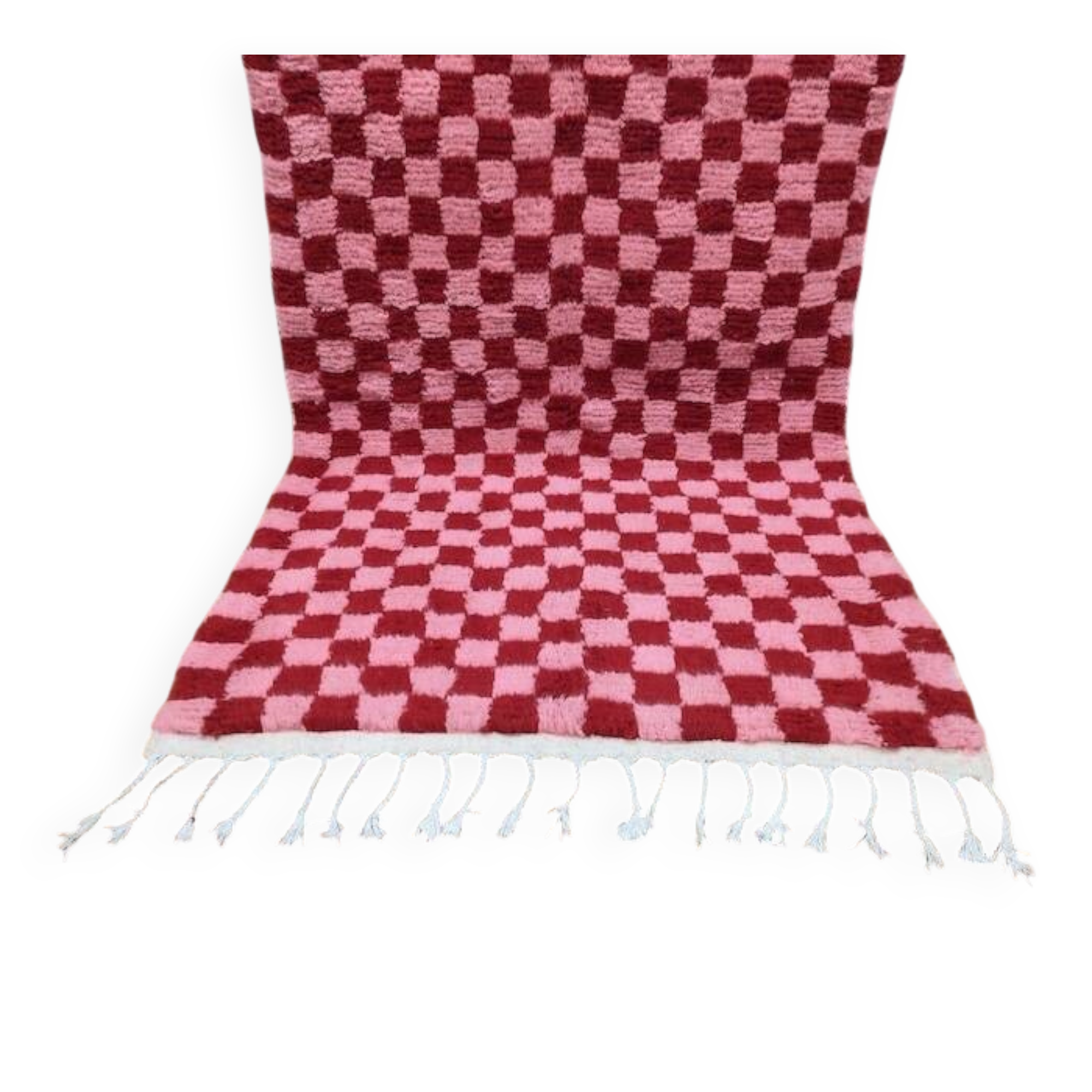 Handwoven natural wool rug, size 2/3 m.