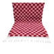 Handwoven natural wool rug, size 2/3 m.