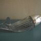 vintage glass fish nut dispenser whale table art