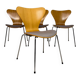 4 chairs Series 7 – Arne Jacobsen for Fritz Hansen