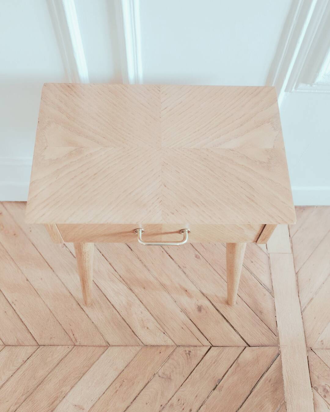 Renovated vintage Scandinavian bedside table, 1950s-60s.